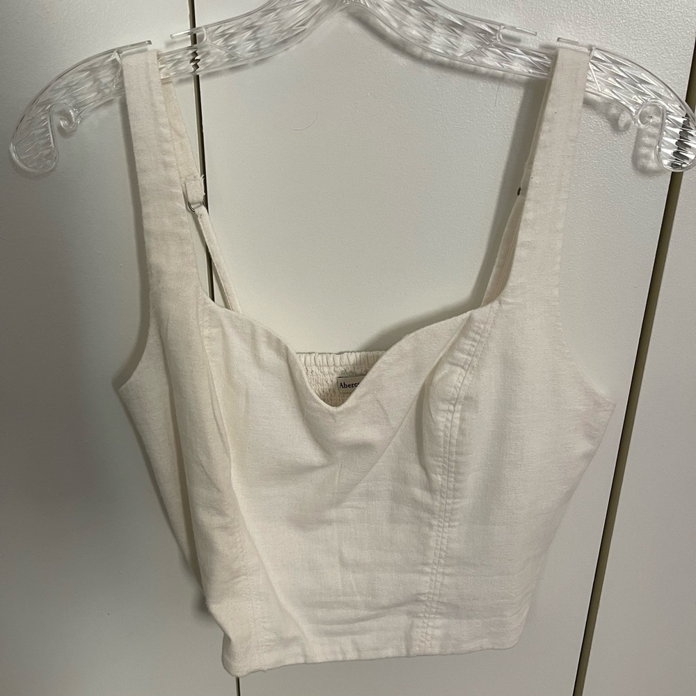 Abercrombie & Fitch White Tank Top